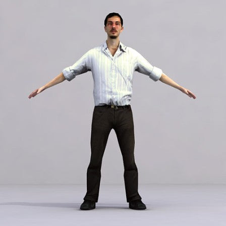 CASUAL PEOPLE- 10 T-POSE MODELS (MeCaT0003)