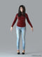 CASUAL Woman: Rigged 3D Woman (CWom0019M4CS)