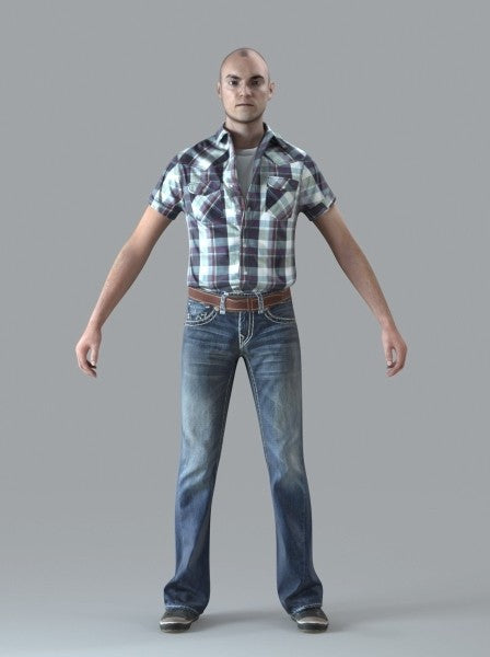 Casual Man - Rigged 3D Human Model (CMan0010M4CS)