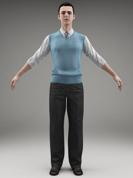 BUSINESSMAN - RIGGED 3D MODEL(BMan0003M3CS)