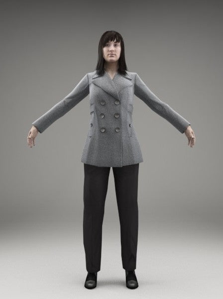 BUSINESSWOMAN - RIGGED 3D MODEL(BWom0005M3CS)