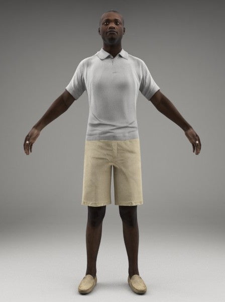 CASUAL MAN - RIGGED 3D MODEL(CMan0004M3CS)