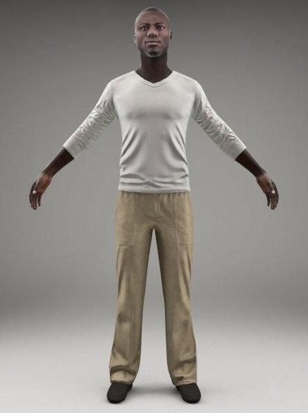 CASUAL MAN - RIGGED 3D MODEL(CMan0012M3CS)