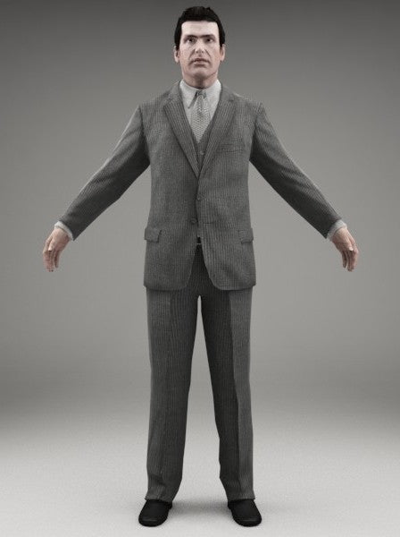 BUSINESSMAN - FBX RIGGED MODEL (BMan0005M3FBX)