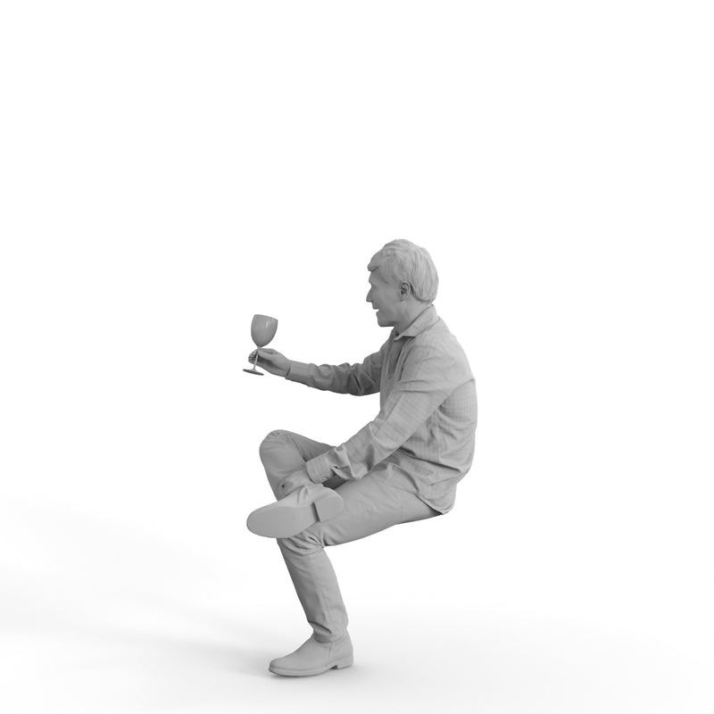 Casual Man | eman0320hd2o01p01s | Ready-Posed 3D Human Model (Man / Still)