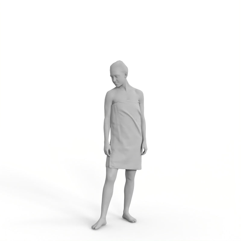 Spa Woman | spa0006hd2o01p01s | Ready-Posed 3D Human Model (Man / Still)