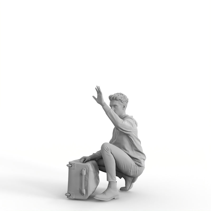 AXYZ Design | Traveling Man | tra0011hd2o01p01s | Ready- Posed 3D Human Model